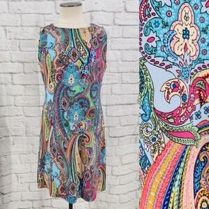 Tommy Hilfiger Maximalist Summer Dress Colorful Preppy Regatta Beach Cruise 10